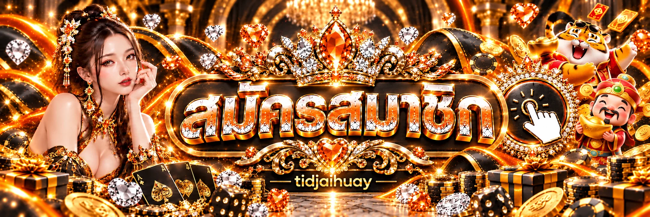 ทางเข้าสมัครสมาชิก tidjaihuay ผ่านโดเมน tidjai.world